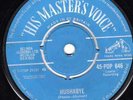 THE MYSTICS - HMV POP 646 HUSHABYE - ADAM AND EVE 1959