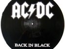 AC/DC BACK IN BLACK RARE PROMO PICTURE PIC DISC LP