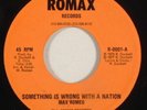 MAX ROMEO:SOMETHING IS WRONG WITH A NATION:(ROMAX) EX+