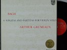 GRUMIAUX Bach 6 Sonatas/Partitas Violin PHILIPS 3 LP NM