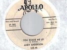 1959 R&B 45/ANDY ANDERSON on APOLLO promo