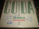 led zeppelin coda lp -- SIGNED