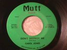 CAROL JONES Northern Soul/Mod 45 MUTT Rare Mix's HEAR