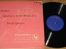 BUSCH QUARTET BRAHMS b flat op 67 LP COLUMBIA ML 4330