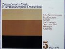 Zeitgenössische Musik in der BRD 5 (1960-1970) MUSIKRAT