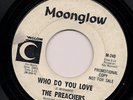 Garage THE PREACHERS Who Do You Love MOONGLOW LISTEN