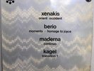 MAURICIO KAGEL+XENAKIS+LUCIANO BERIO+MADERNA ELECTRONIC