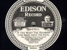Edison Electric Diamond Disc #52470 - Duke Yellman Or.