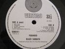 BLACK SABBATH PARANOID PROG UK Vertigo LP 1ST PRESS NM