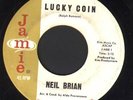 TEEN POPCORN 45 NEIL BRIAN LUCKY COIN FOOL WAS I JAMIE