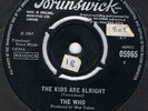 MOD/BEAT-THE WHO-THE KIDS ARE ALRIGHT-UK BRUNSWICK