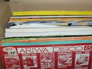 Box of reggae records Yellowman Junior Reid Mikey Dread