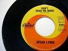 RARE SURF/HOT ROD 45 - SUSAN LYNNE - DON'T DRAG NO MORE