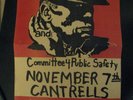 D.O.A. & COMITTEE 4 PUBLIC STAFETY punk flyer ORIG kbd