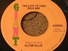 REGGAE 45 ALTON ELLIS Too Late To Turn Back Now GIANT