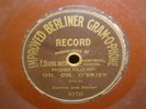 Brown BERLINER Improved Gram-o-phone Rec/Oh,Oh O'Brien