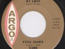 Classic R&B Soul 45-Etta James-At Last-Argo-Hear 
