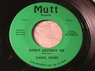 CAROL JONES Detroit Northern Soul Funk 45 on MUTT Hear