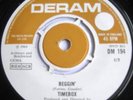 45 rpm TIMEBOX-BEGGIN'/A WOMAN THAT'S WAITING DERAM 194