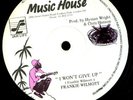 Frankie Wilmott I Won't Give Up UK ORIG 12