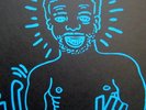 KEITH HARING ART COVER LARRY LEVAN / BLUE VERSION