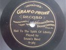 GRAM-O-PHONE/BERLINER/ SOUSA'S BAND - Recorded Oct 1900