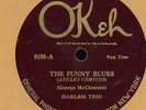 THE HARLEM TRIO ON OKEH 8158 - GEORGE MCCLENNON