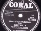 1959  BUDDY HOLLY 78 PEGGY SUE GOT MARRIED M-