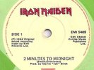 IRON MAIDEN RARE IRISH 2 MINUTES  + GREEN EMI SLEEVE 84