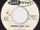 Rockabilly 45-David Gates-Swingin Baby Doll-East West 