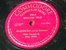 Jazz 78 Record Billie Holiday Strange Fruit Fine Mellow