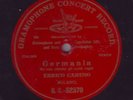 RARE 10” RED G&T FLUSH LABEL – ENRICO CARUSO – GERMANIA