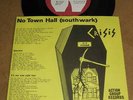 CRISIS - NO TOWN HALL RARE KBD PUNK 45 SUPER NM/EX
