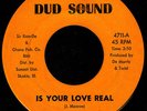 Rare Funk 45 BABY LOVE Is Your Love Real on Dud Sound
