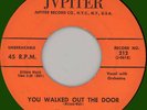 FRAN & FLO You Walked Out the Door 45rpm Jvpiter 1957