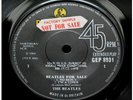 Beatles for Sale - UK Solid Centre *FACTORY SAMPLE* EP