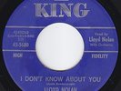 LLOYD NOLAN I Don't Know About You NORTHERN SOUL 45 r&b