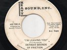 DETROIT SOUNDS OF FRICTION Heavy Sound northern soul 45