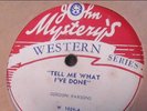buddy bishop/gordon parsons rarity 78rpm blue vinyl