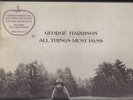 GEORGE HARRISON LP ALL THINGS MUST PASS STICKER BEATLES