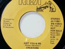 Rare 70's Soul 45 CREATORS just you & me RCA 