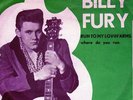 RARE PIC CVR 45 BILLY FURY  RUN TO MY LOVIN ARMS  DECCA