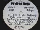ROY ASHBURY BAND/ONE MUSIC ENSEMBLE RARE '74 nondo EP