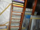 RECORDS, over 400, with timber stand on wheels