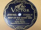 Victor 21434 78 RPM Record Carter Family Sunny Side