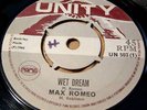 Max Romeo 45 Unity Wet Dream Reggae