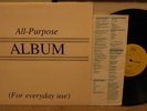 V/A ALL PURPOSE ALBUM LP private synth/AOR/new wave