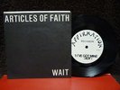 ARTICLES OF FAITH Wait VIC BONDI hardcore KBD rare