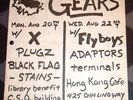 GEARS | PLUGZ | BLACK FLAG Orig. Flier 8/20/79 KBD Punk