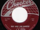 R&B 45 J.B. LENOIR What About Your Daughter? on Checker